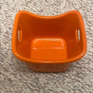 Orange Ceramic Square Dish